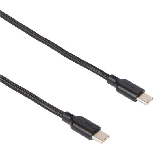 PHILIPS Oplaadkabel USB C naar USB C - 1,5M lang - Geweven