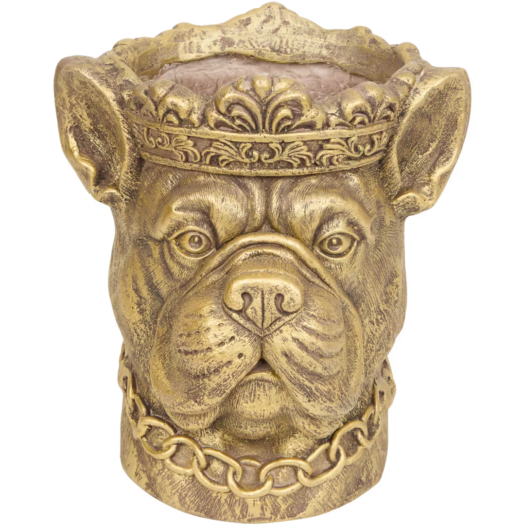 Bloempot dierenkop - GOUD