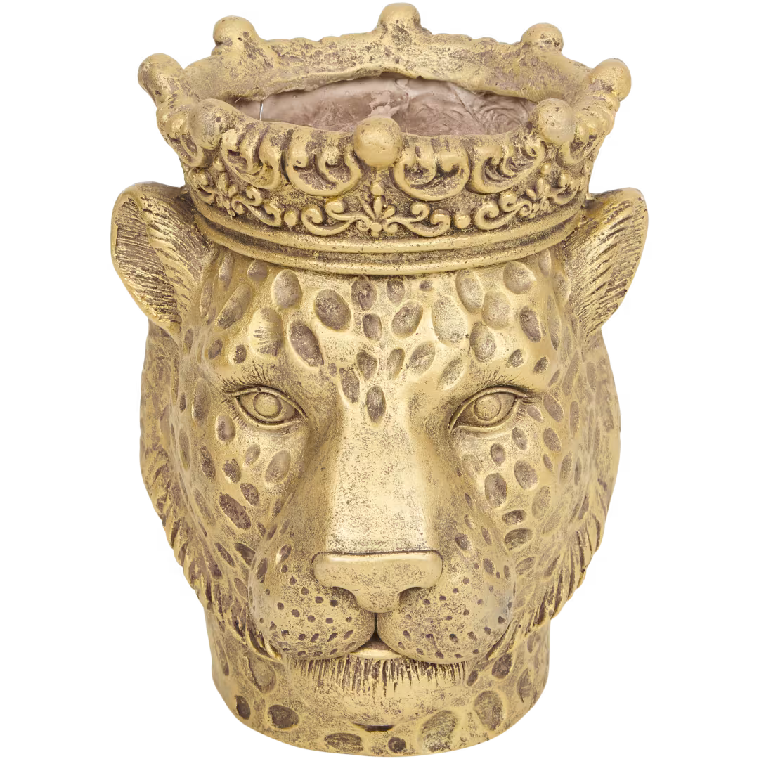 Bloempot dierenkop - GOUD