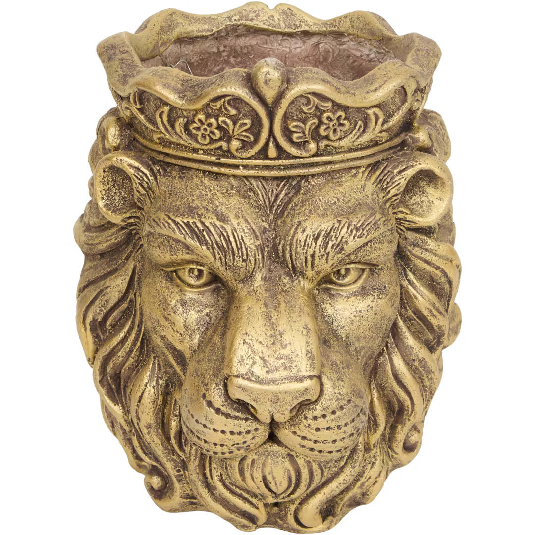 Bloempot dierenkop - GOUD