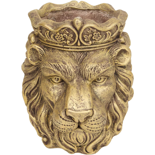 Bloempot dierenkop - GOUD