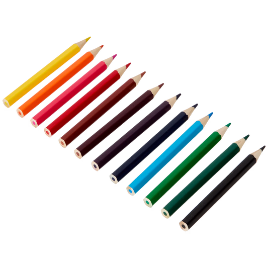 Mini-kleurpotloden (12 stuks) - MINI